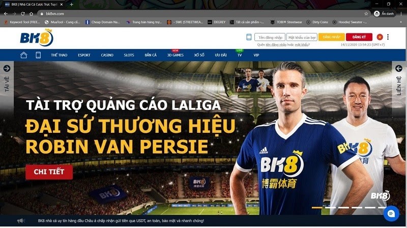 các trang cá cược bóng đá
